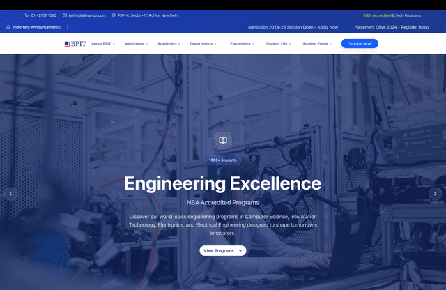 BPIT Website